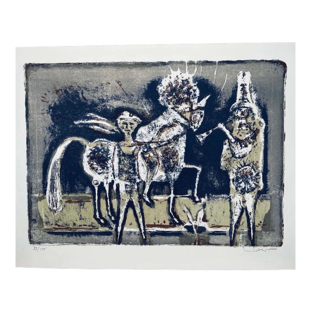 1965 Artist's Proof Abstract Horse Signed and Numbered Print For Sale