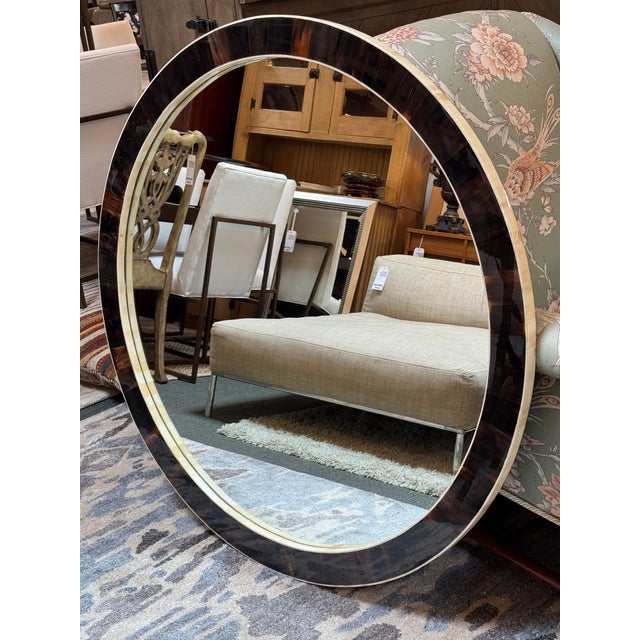 Williams-Sonoma Williams Sonoma Horn + Bone Mirror For Sale - Image 4 of 12