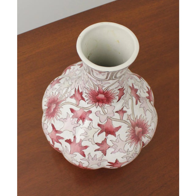 Pair Chinese Porcelain Decorated Wine Vases For Sale - Image 4 of 6