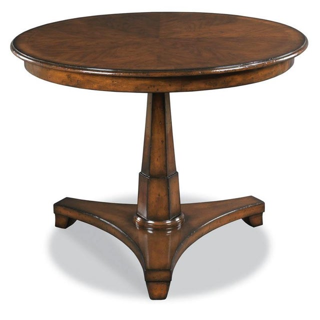 Transitional Classic Center Table in Brown For Sale - Image 3 of 3