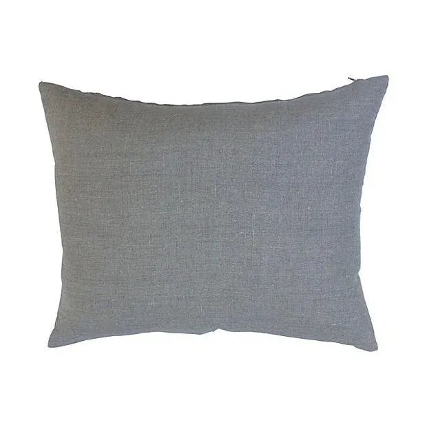 Custom-made pair of pillows with a vintage Hodsoll Mckenzie textile in "Chinese Fans" pattern. Textile printed in England....