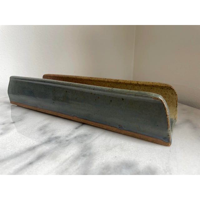 Contemporary Mid 20th Century Studio Ceramic Baguette Bread Form For Sale - Image 3 of 8