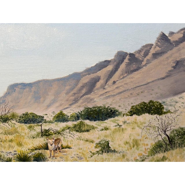 Realism Southwestern Landscape Chisum Trail New Mexico Signed Oil Painting Dated 2002 Signed For Sale - Image 12 of 18