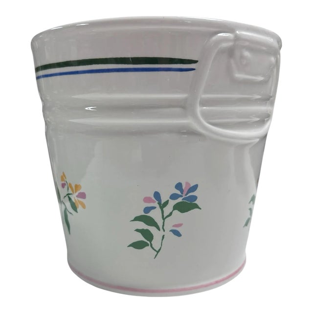 Vintage R. B. Bernarda Garden Pail Style Cachepot For Sale