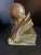 1920s Vintage Bronze-Clad Beatrice Bust: A Neoclassical Muse for the Study For Sale - Image 5 of 8