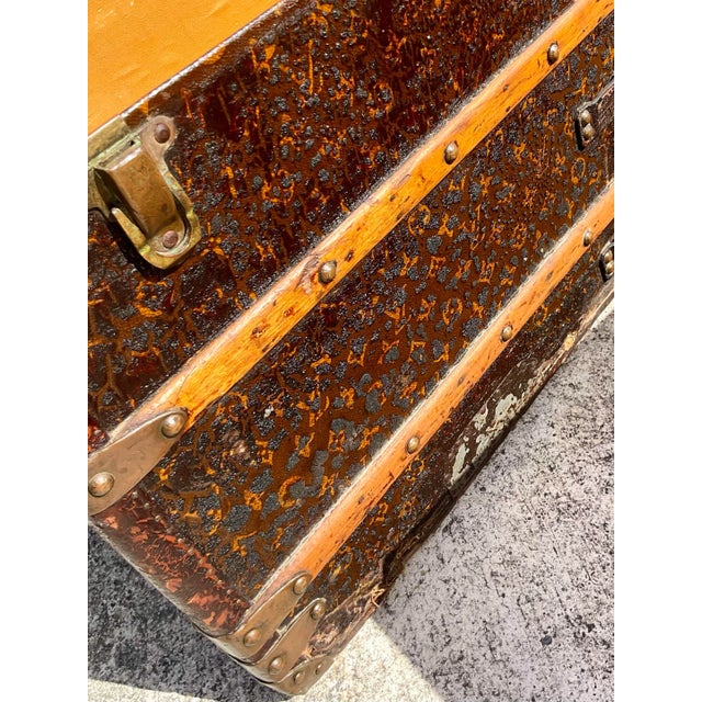 Vintage Louis Vuitton Steamer Trunk For Sale In West Palm - Image 6 of 13