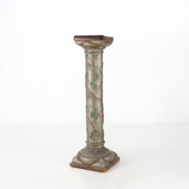 Art Nouveau Console or Pied De Stall in Glazed Plaster, 1920s For Sale - Image 16 of 16