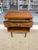 Wood 1970s Mid-Century Modern Possibly Walnut Nightstand With Curved Drawer Front, Open Shelf, and Tapered Legs For Sale - Image 7 of 9