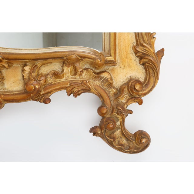 1950s Large Rococo Gilted Mirror in Resin, Belgium, 1950s For Sale - Image 5 of 12