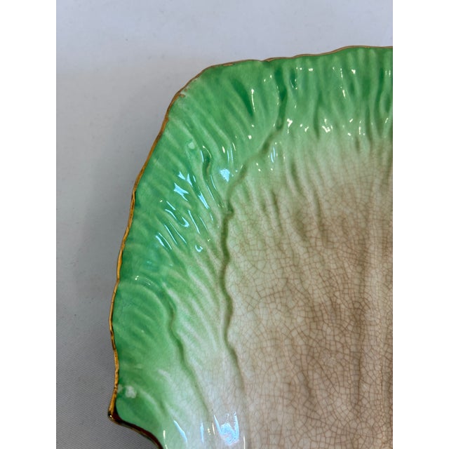 Ceramic Vintage Hand Painted Celery Vegetable Serving Dish For Sale - Image 7 of 11
