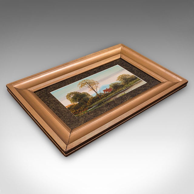 Vintage Landscape Painting, Scottish School, Framed, Oil, Riverbank Scene, Art For Sale - Image 10 of 11