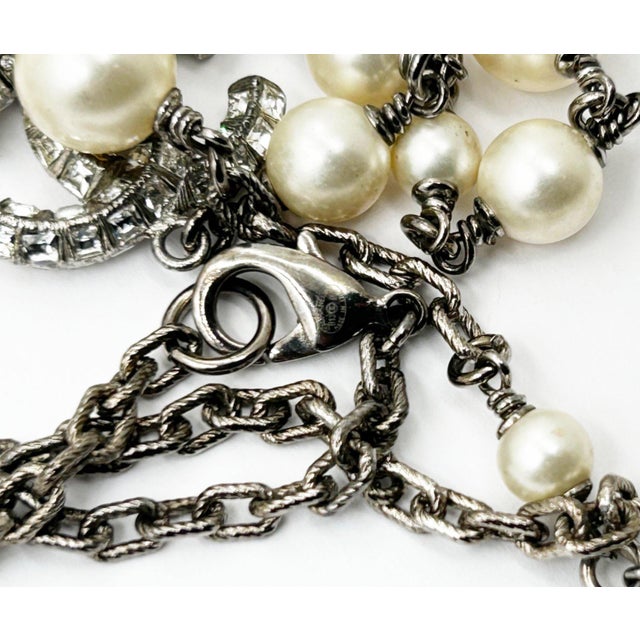 CHANEL - princess。CHANEL Chanel Silver CC Princess Crystal 60