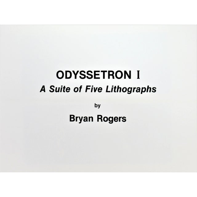 Bryan Rogers, Odyssetron I (The complete suite of 5 lithographs), 1982 For Sale - Image 10 of 12