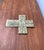 Metal Mid-Century Brutalist Metal Sakral Cross Sculpture, 1960s For Sale - Image 7 of 17