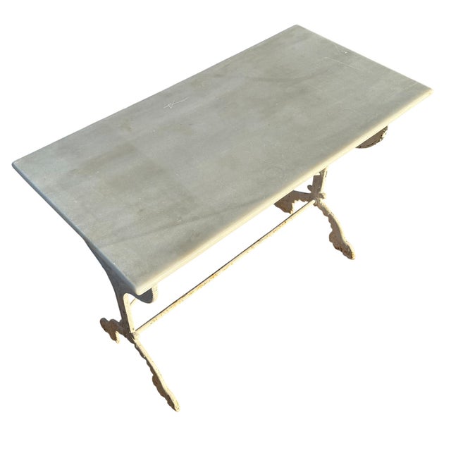 Antique French Cast Iron and Marble Bistro Table, 1900s For Sale - Image 14 of 18
