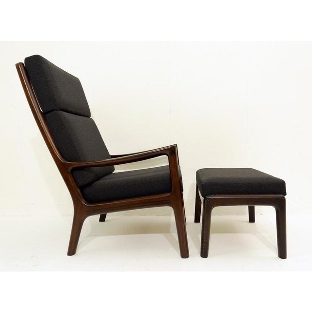 Ole Wanscher Set of Senator Hijack Lounge Chair and Ottoman by Ole Wanscher for Cado For Sale - Image 4 of 8