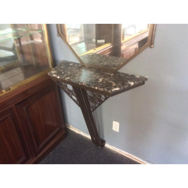 Art Deco Wrought Iron Console Table For Sale - Image 3 of 14