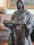 Antique 19th Century Bronze Statue Sculpture Medieval Figure Holding Scrolls For Sale - Image 4 of 18