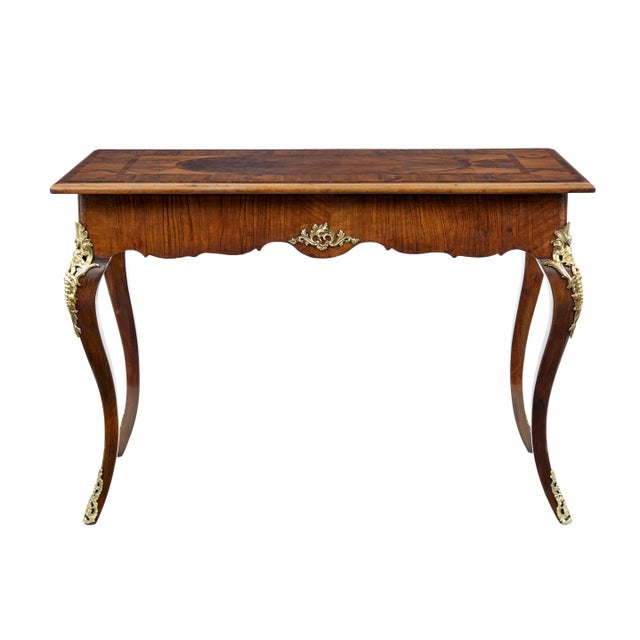 Rococo 19th Century Rococo Revival Walnut and Ormolu Side Table, 1830s For Sale - Image 3 of 9