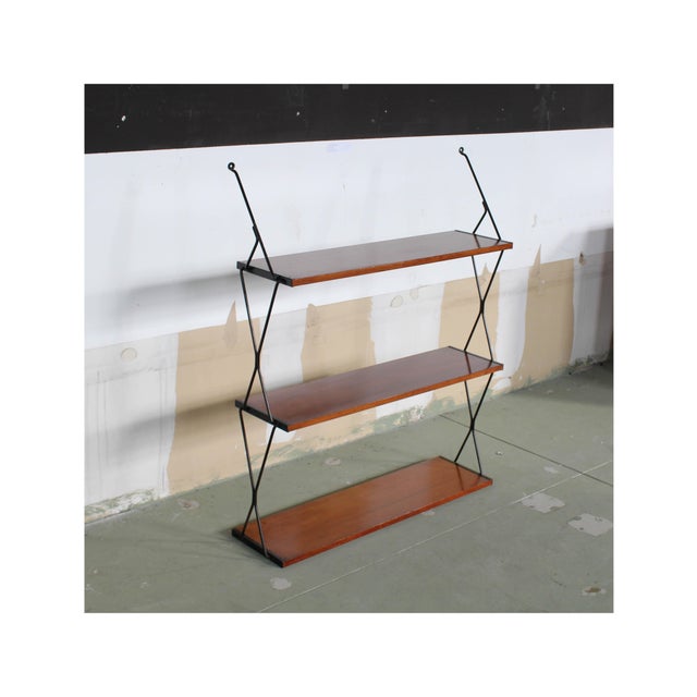Vintage Italian Hanging Bookcase, 1960s For Sale - Image 15 of 15