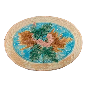 English, Oval Majolica Ware Plate, 1860’s