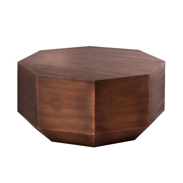 Copper Pasargad Home Dorian Coffee Table For Sale - Image 8 of 8