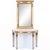 Italian Neoclassical Louis XVI Demilune Marble Top Console Table & Mirror For Sale In Atlanta - Image 6 of 7