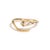 White Enamel Gold Snake Ring, Size 8 For Sale - Image 9 of 9