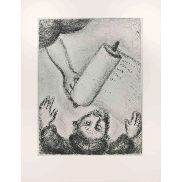 Marc Chagall, The Calling of Ezekiel, Etching, 1956 For Sale
