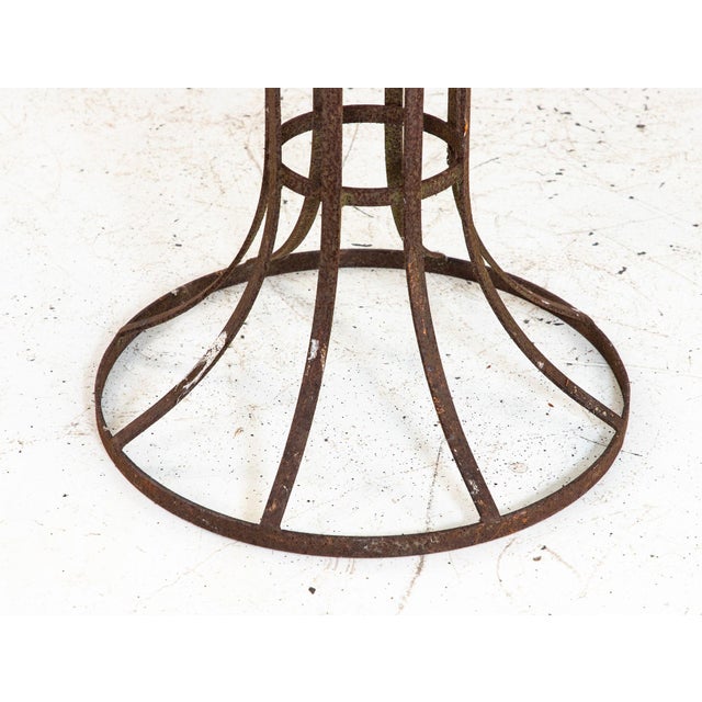 Metal English Mid-20th Century Iron Armillary Sphere on Stand For Sale - Image 7 of 14