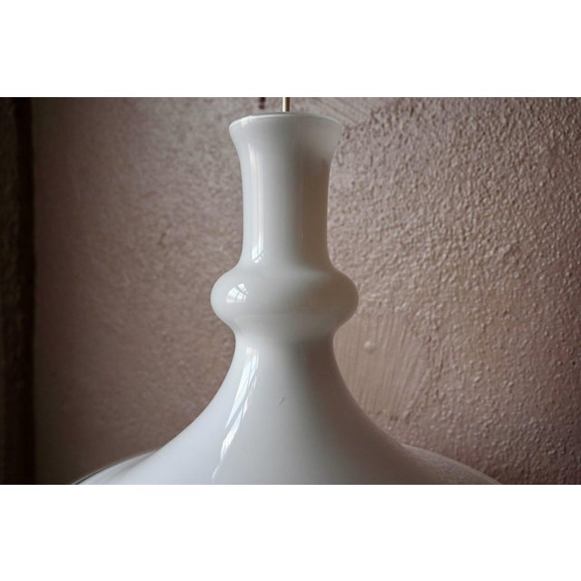 Danish Blown Glass Pendant Lamp by Mickael Bang Holmegaard for Royal Copenhagen, 1970s For Sale - Image 10 of 12