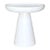 Artesia Aria Resin White Round Side Table For Sale