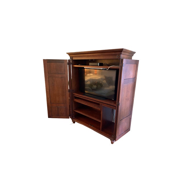 Ethan Allen British Classics Media & Computer Armoire Chairish