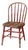 Antique Red Windsor Spindle Back Farmhouse Chair For Sale