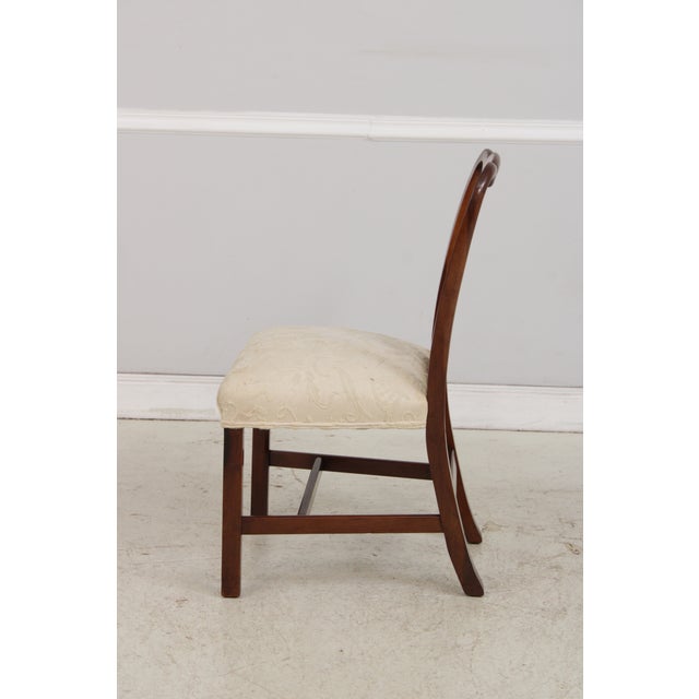 Baker Furniture Company Baker Chippendale Style Mahogany Dining Chair For Sale - Image 4 of 13