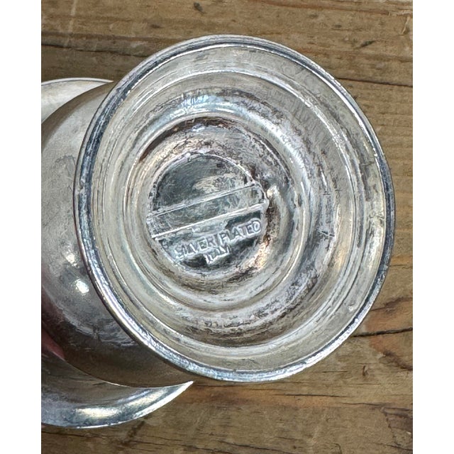Metal Vintage Silver Plate Bucket Style Toothpick Holder For Sale - Image 7 of 7