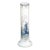 19th Century 11.5" Vase Blue Delft Milk Glass Enameled Hand Panted For Sale