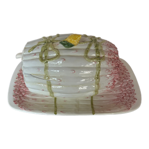 Gorgeous Vintage Italian Asparagus Tureen With Underplate and Ladle