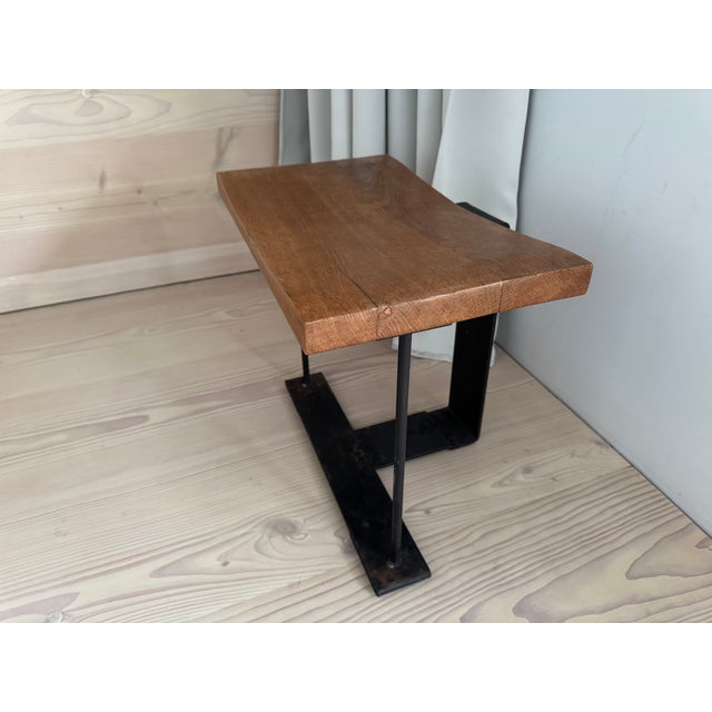 Vintage Stool by Pierre Chareau for Ecart International, 1990 For Sale - Image 3 of 18