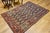 Antique Persian Kurdish Rug, Hand-Knotted Wool, All-Over Paisley Pattern, Navy & Brick-Red, 4x7 For Sale - Image 4 of 14