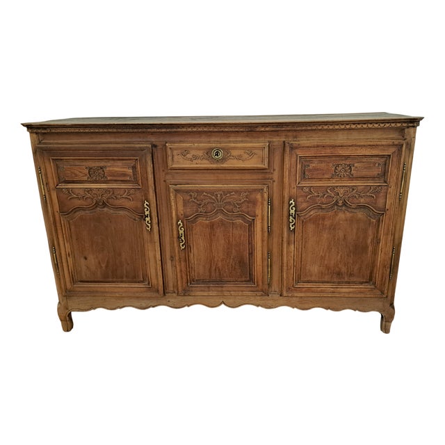 Antique Provencal Sideboard in Fruit Wood from Befos For Sale