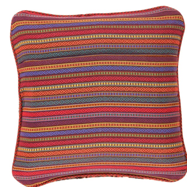 Antique hand-woven Farahan rug pillow. This is 100% wool. Back 100% cotton. Beautiful colors and well made. This pillow...