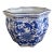 Chinoiserie Large Blue and White Porcelain Planter For Sale