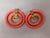 Metal Vintage 1950s Signed Napier Goldtone 2 Pink Hoop Clip Earrings-2 Pieces For Sale - Image 7 of 7