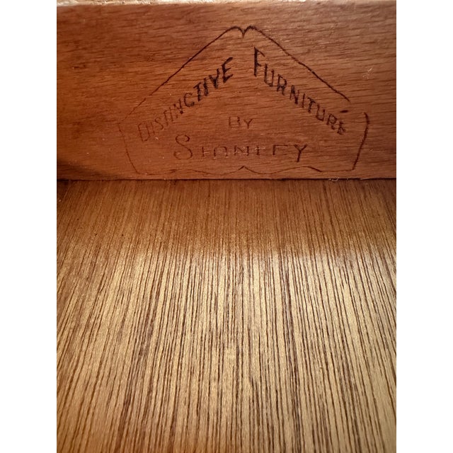 Stanley Mid-Century Modern Style Wood Coffee Table With Drawer and Magazine Shelf For Sale - Image 10 of 10