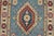 Blue Kazak Runner 2’8” X 9’5” Blue Wool Tribal Hand-Knotted Oriental Rug For Sale - Image 8 of 13
