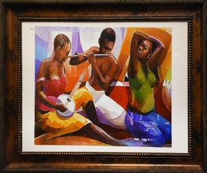 1990s The Music Makers Print, Framed
