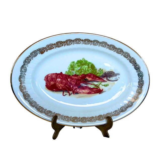 1920s Lobster Dinner Service for 10 from Limoges, 1930s, Set of 11 For Sale - Image 5 of 8