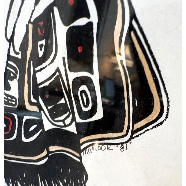 Mid-Century Modern 1981 Manook Alaskan Woman Print For Sale - Image 3 of 3
