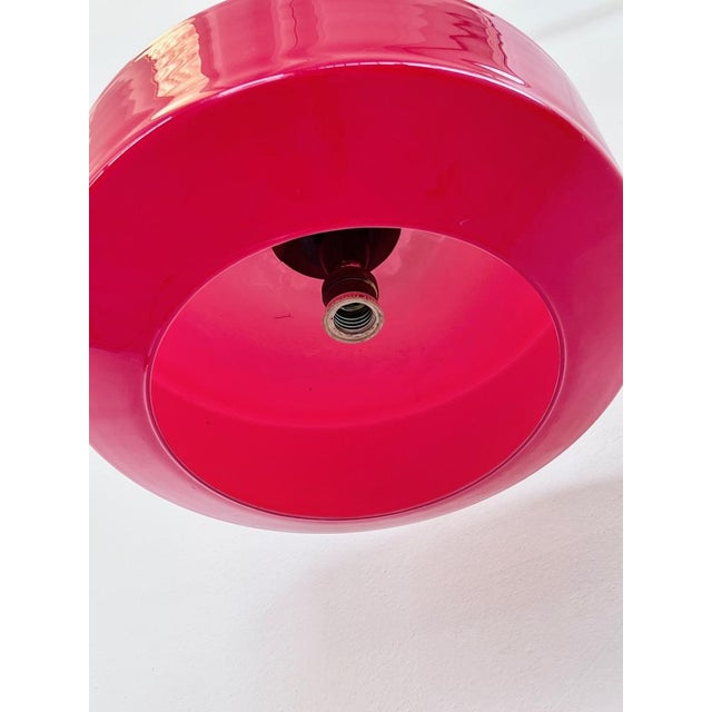 Vintage Murano Pendant Lamp in Red, 1970 For Sale - Image 3 of 8